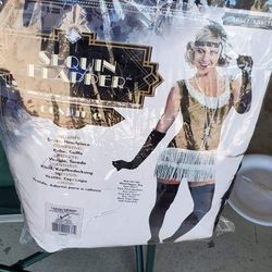 Flapper Halloween Adult Women Costume / Gatsby Disfraz Para Mujer Adulta