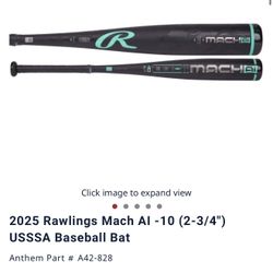 Rawlings Mach AI Baseball Bat