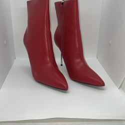 Size 12 Red High Heel Boots 