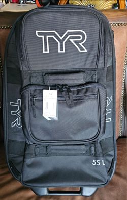 TYR 55L Rolling Carry-On Bag brand new never use black color