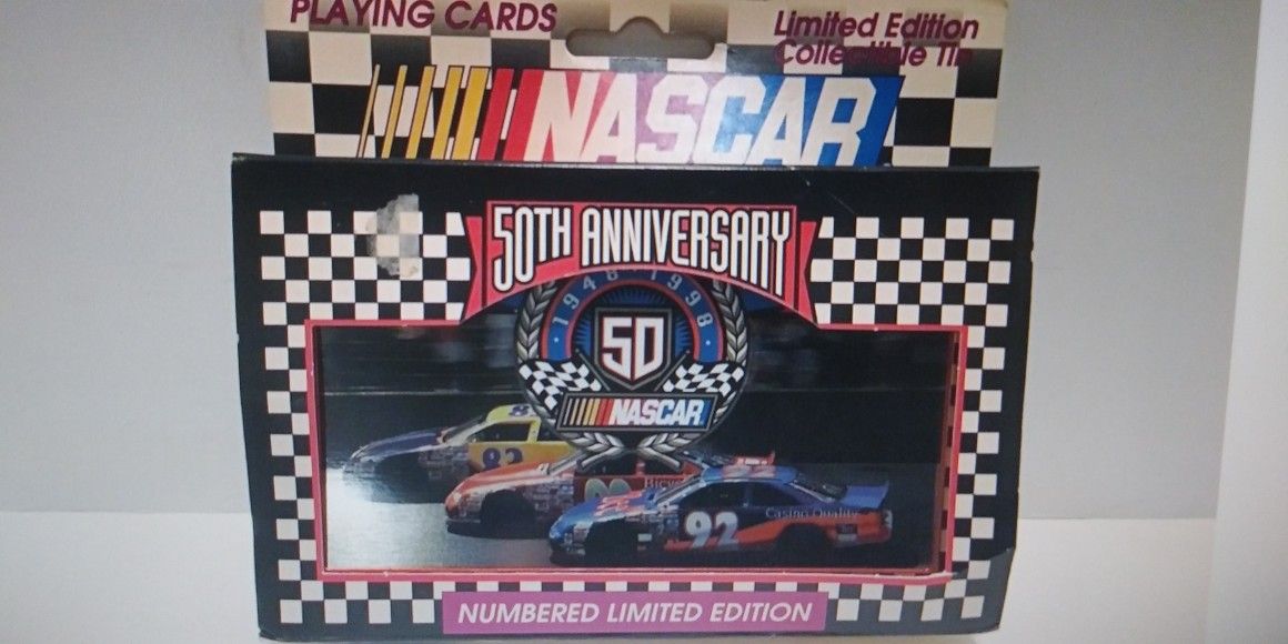 Nascar 50th Anniversary Playing Card Set