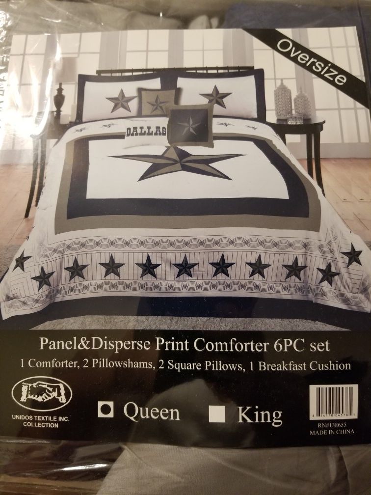 Dallas cowboys comforter queen size for sale