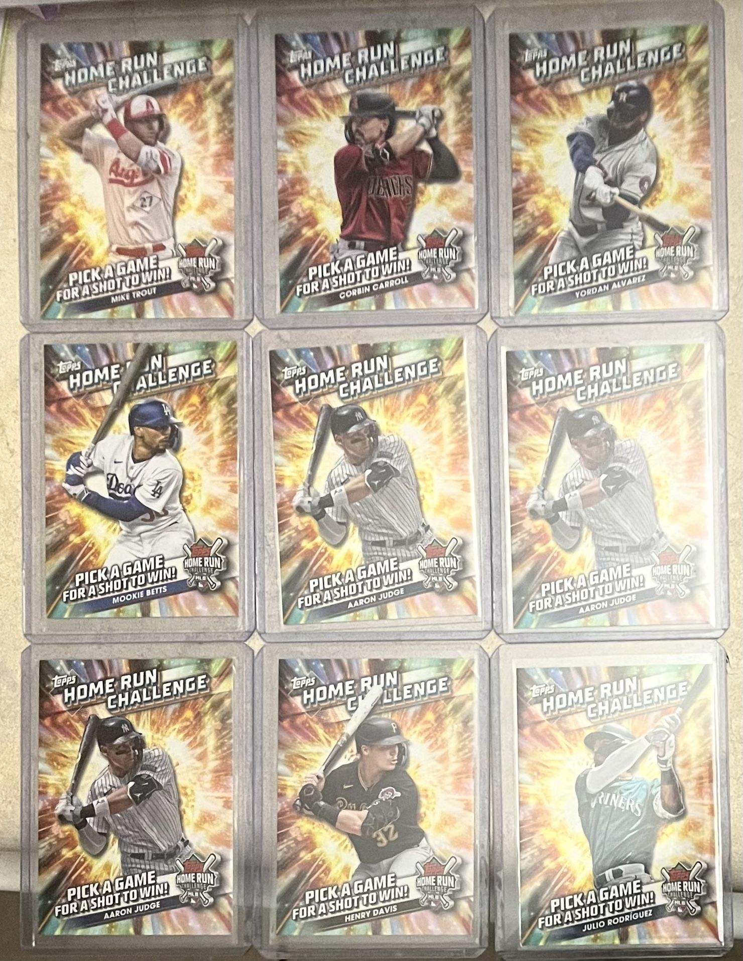Lot of (19) Baseball Sweepstakes Unscratched Game Pieces
