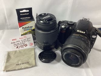 Nikon D40X 10.2MP DSLR Camera w/2 lens
