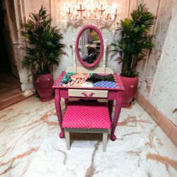 Pop Art Vanity Table And Stool Choice Of Fabric