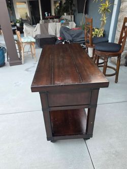 Buffet table
