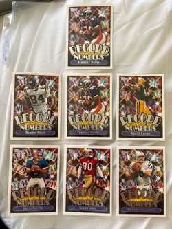 Topps Record Numbers NFL Football Cards Lot of 7