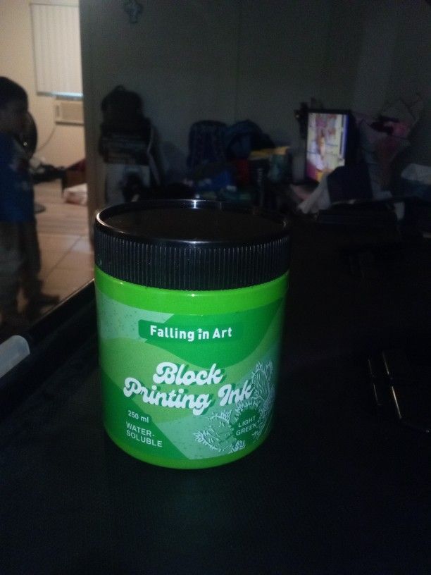 Falling in Art Water-Soluble Block Printing Ink, 6-Color Printmaking Ink Set for Linoleum Block, 3.5 floz