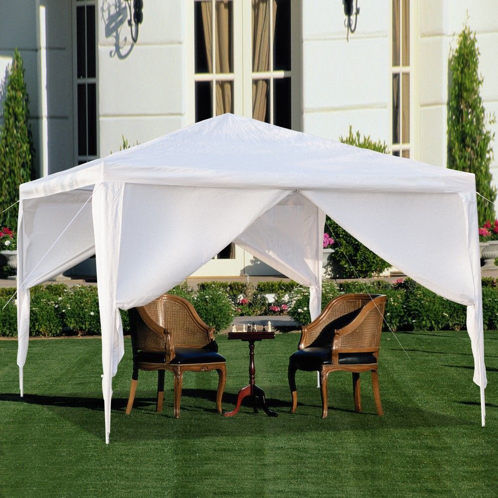 Waterproof Outdoor Patio Canopy Tent - 4 Walls - 10' x 10' ☀️