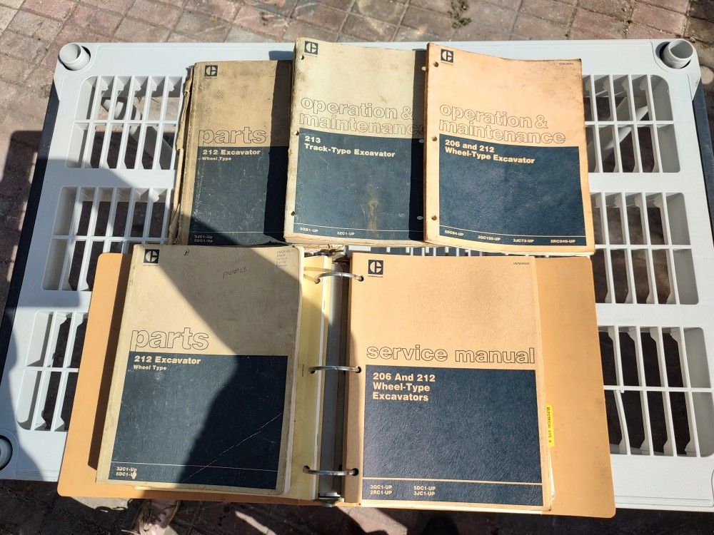 Caterpillar Excavator 212 & 213 Manuals