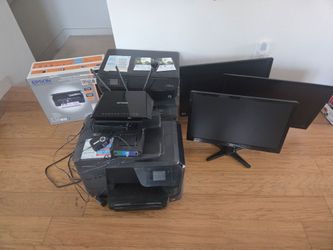 Printers & 1080p Monitors for Sale – $20–$40 Each
