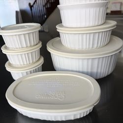Corningware storage and serving boxes with lids