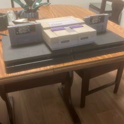 One Super Nintendo! Two PS4’s, Two Copies Of Super Mario All Stars! Zero Controllers And One PS4 Power Cable
