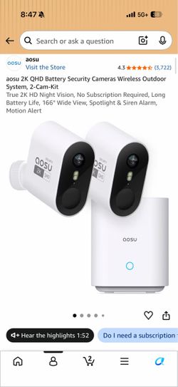 Aosu security cameras