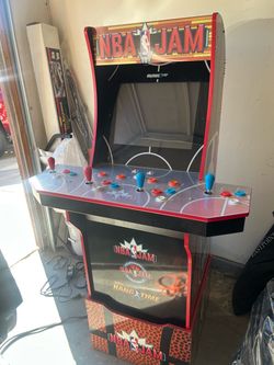 Arcade1Up NBA Jam 4-Player Arcade w/ Riser – Needs Screen Repair