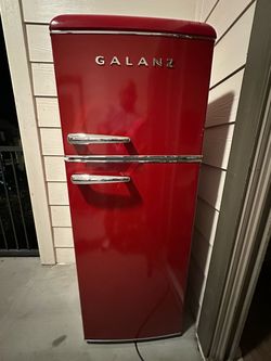 Galanz Red Vintage Refrigerator with Freezer – $250 OBO