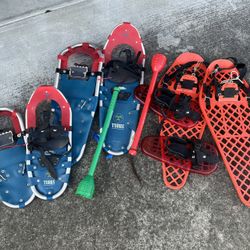 Snowshoes (4) and Snowball Launchers/Horns (2)