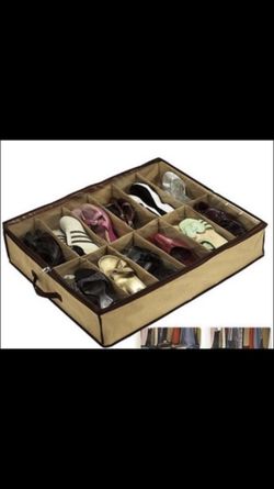 under the bed 12 pairs shoe storage