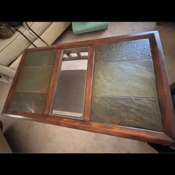 wooden Glass table