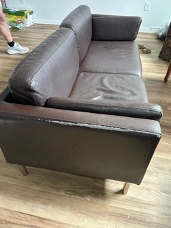 Leather couch