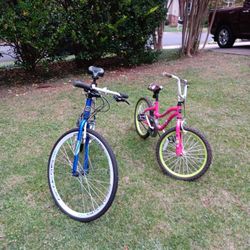 2 Bikes, Kid and adult