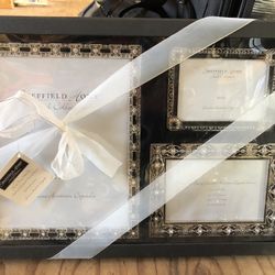 3  Austrian Chrystal Photo Frames 