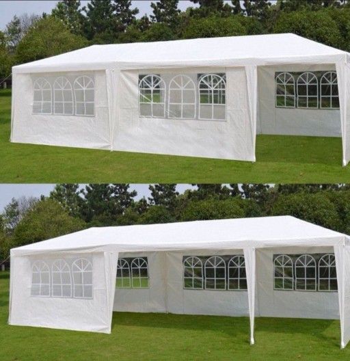 10'x30' White Gazebo Party Tent Canopy  Wedding Party Tent  Canopy Carpa