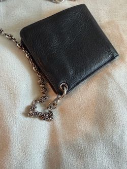 Chrome, heart, wallet, and chain