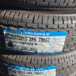 ST 205/75/15 Trailer Tires 8ply