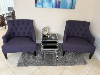 Crate and barrel upholstered chairs