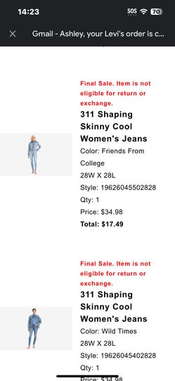 Women’s Levi’s Jeans