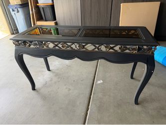 Glass Top Accent Table