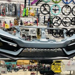 For 2016-2021 Honda civic 2DR / 4 DR SI style front Bumper conversion HATCHBACK COUPE 
NO GRILL Painted NH877P