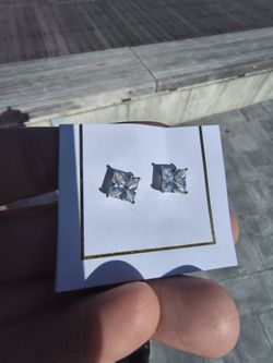 925 sterling silver stud earrings, 10mm