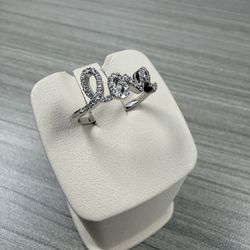 Diamond Love Ring 14k white .25ct Diamond