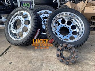 24" Mega Hole dually wheels