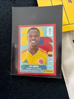 World Cup panini 2026 sticker card Colombia Jhon Arias red border parallel rare