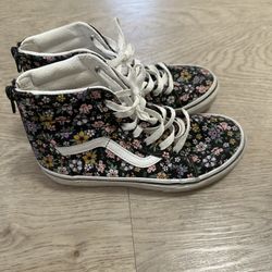 Floral Sk8 Hi Vans Size 3