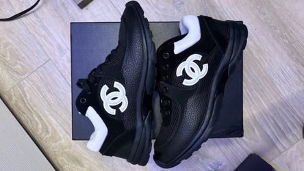 Chanel CC Logo Black Sneakers