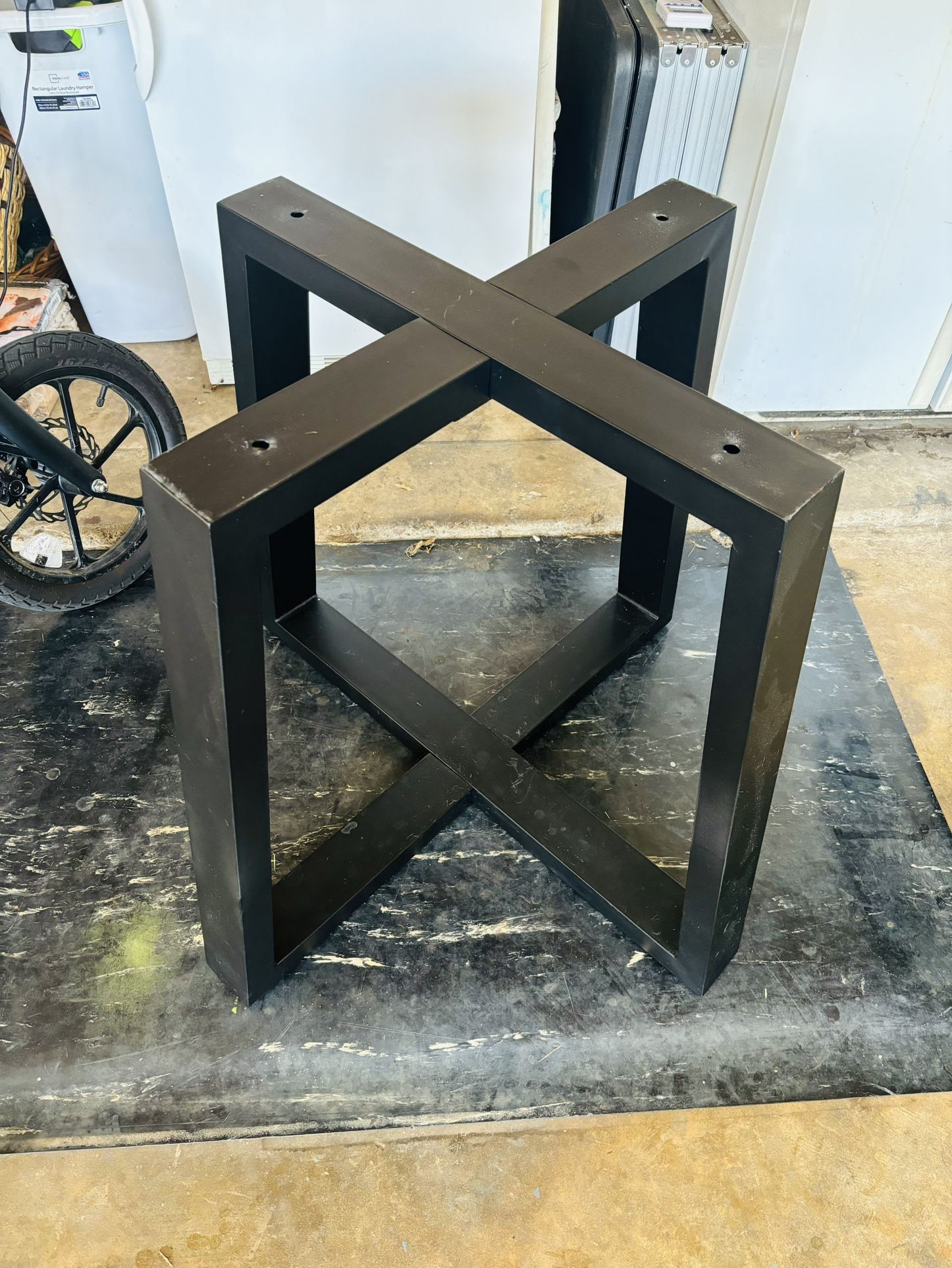 Black Metal Table Base