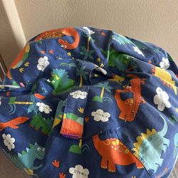2 Kids Bean Bag Chairs Blue And Pink   $45