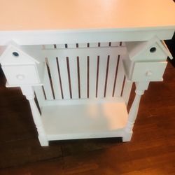 Bird House Table Very Cute  30 inches  Wide  15 inches Deep  33 inches Tall 