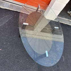 Glass Coffe Table And Side Tables