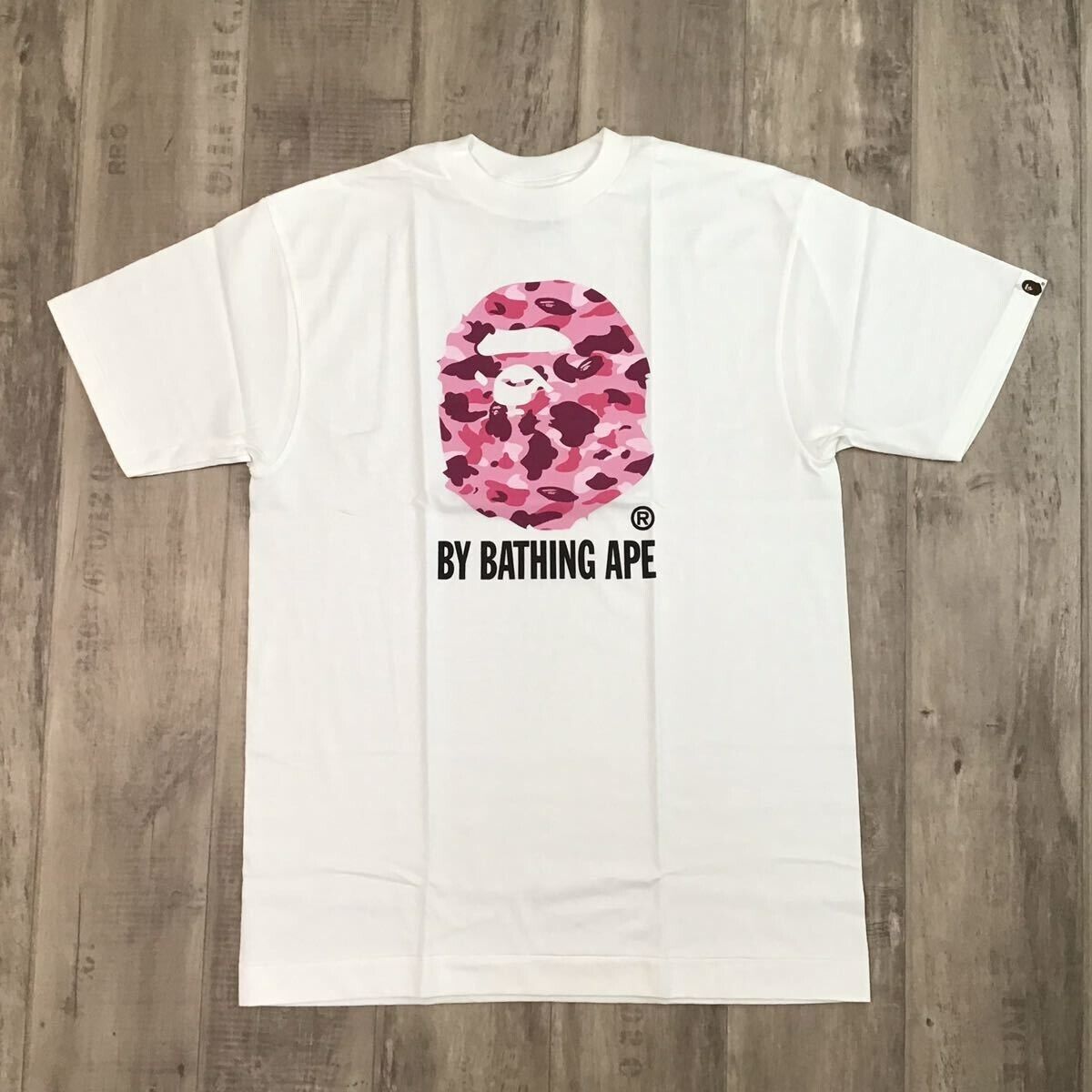 BAPE Pink camo APE HEAD T-Shirt