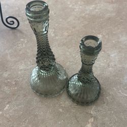 Green Single Candle Holder 