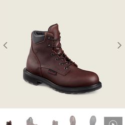 SIZE 10.5 RED WING WATERPROOF LEATHER SAFETY TOE BOOTS BRAND NEW