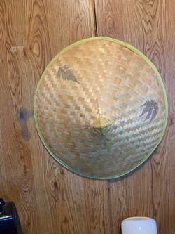 Woven Bamboo Conical Asian Hat