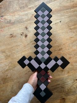 Minecraft Netherite Sword-plastic prop