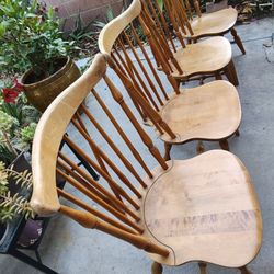 Vintage Ethan Allen Solid Wood Chairs