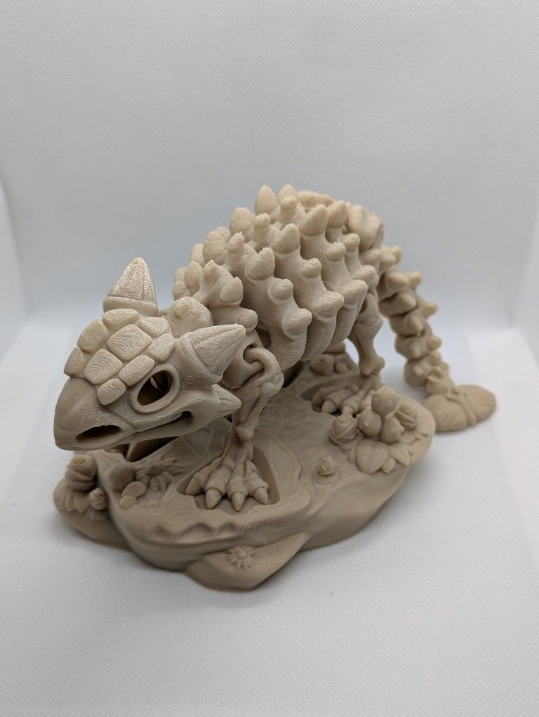 Ankylosaurus Skeleton Model With Stand